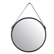 Spiegel Rund Metall Durchmesser 40 Cm Schwarz Bauhaus Spiegel Schwarzer Spiegel Metall