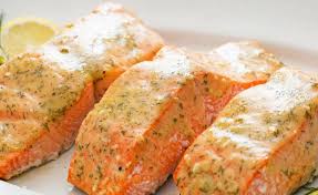 Passover salmon / passover dinner entrees : House Special Baked Salmon Passover Entrees
