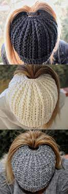Messy Bun Pattern Messy Bun Touque Crochet Hat Pattern Crochet Patterns Hat Pattern Easy Beanie Pattern Ponytail Hat Pattern Crochet Hat Pattern Crochet Hats Ponytail Hat Pattern