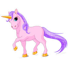 85 18 einhorn fantasie doodle. Mobelfolie Einhorn In Rosa Mit Schweif In Lila Wallario De