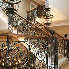 See more ideas about stairs, house design, staircase design. Large Custom Made Stunning Wrought Iron Staircase Railing Designs Entrance Hall For Sale Iok 178 You Fine Sculpture