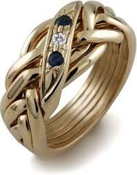 100 languages say i love you ring. Ladies 6 Band Gold Puzzle Ring Lg 6wb2s1d 2 Sapphires 1 Diamond Puzzle Ring Rings Celtic Wedding Rings