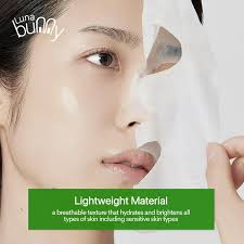 Luna Bunny 24PK Facial Sheet Mask, Korean Skincare Soothing Face Mask for  Self Care, Home Spa with Aloe Vera