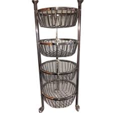 Having your fresh fruit displayed on the kitchen counter can really make your kitchen quaint and homey. Silver Ss 4 Tier Fruit Basket Stand Size 4 X 1 5 Feet For Home Rs 1100 Piece Id 22018020333