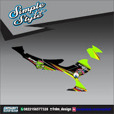 Striping sticker lis body motor satria fu barong aura. Striping Satria Fu Barong Desain Suka Suka Shopee Indonesia