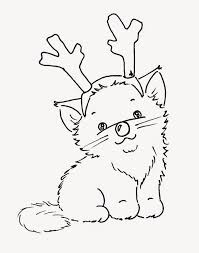 Find the best cute coloring pages for kids & for adults, print 🖨️ and color ️ 247 cute coloring pages ️ for free from our coloring book 📚. Cute Christmas Cat Coloring Page Novocom Top