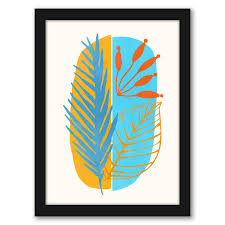 Download Modern Tropical Blue Moon 6 Piece Framed Gallery Wall Set Americanflat