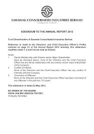 Sarawak consolidated industries berhad is an investment holding company. 2