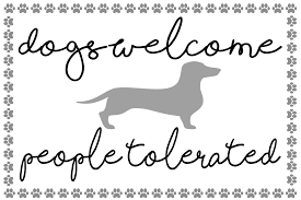 Download Dogs Welcome People Tolerated Dachshund Graphic By Auntie Inappropriate Designs Creative Fabrica In 2020 Free Fonts For Cricut Cricut Monogram Dachshund Yellowimages Mockups