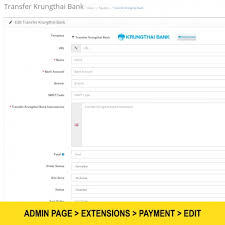 Bic swift code of siam commercial bank pcl the districts. Opencart Thailand Bank Transfer Payment