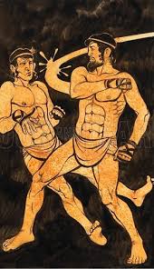 By the time of the peloponnesian war. A Statue Of Theagenes Crushed A Crazy Boxing Opponent Historical Articles And Illustrationshistorical Articles And Illustrations Look And Learn