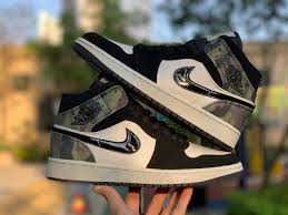 2020 Air Jordan 1 Mid Camo Shoes Cw5490 001 In 2020 Air Jordans Camo Shoes Nike Shoes Women