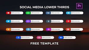 The titles pack for premiere pro template contains nicely designed and animated title animations to use without the need for after effects. Social Media Lower Thirds Free Templates For Adobe Pre Roy Vfx