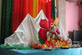 The auspicious festival of ganesh chaturthi falls during bhadra, the 6th month in hindu lunar calendar (between any festival is incomplete without lights. Ganpati Decoration Ideas 5 Innovative Ways For Ganpati Decoration