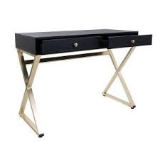 Simone Black And Gold Vanity Table Vanity Table Impressions Vanity Black Makeup Table