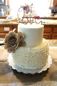 Ruffled Bridal Shower Cake The Baking Fairy
