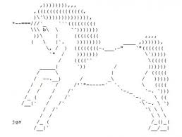 The Legendary Virginal Unicorn In Ascii Text Art Harry Potter Filme Textos Desenhos