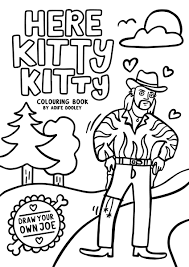 Use colored pencils or markers to make it come to life! Aoife Dooley On Twitter If You Re Looking For Something Different To Do This Weekend I Made A Joeexotic Tigerking Printable Colouring Book It Even Has A Draw Your Own Joe Page 4