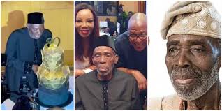 Olu Jacobs at 80: Video Shows Moment Actor Arrived at His Birthday Party,  Cuts His Cake Amid Standing Ovation