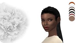 The different edge style goes with a different skin tone of sim. Setsuki Full Scalp With Edges 100 Followers Gift 7 8