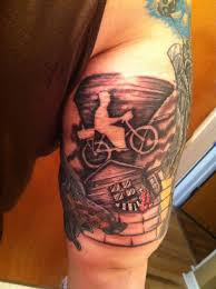 Chudames 10 7 wizard of oz tattoo ozmonster14 6 2. The Tornado On My Wizard Of Oz Half Sleeve Main Street Tattoo Wizard Of Oz Tattoos Oz Tattoo Hello Kitty Tattoos