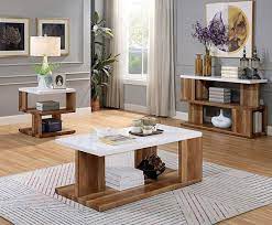Gallery of contemporary coffee table sets. Majken Two Tone Contemporary Coffee Table