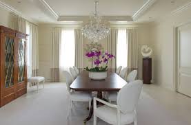 Originally used with candles, chandeliers were once used only be the wealthy during the medieval time period. Glamorous Dining Room Houzz