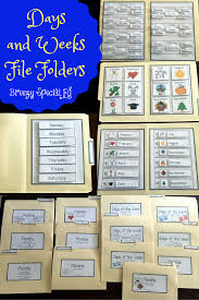 These File Folder Activities Are Great For Additional Practice In Working On Calendar Skills Such Calendar Skills Life Skills Classroom File Folder Activities