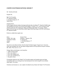 Kali ini kami akan memberikan beberapa namun, ada baiknya kita juga tetap mempelajari bagaimana membuat surat lamaran kerja secara manual tulisan tangan atau diketik) karena pihak. Contoh Surat Lamaran Kerja