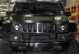 black brushed metal hummer custom cars car wrap car