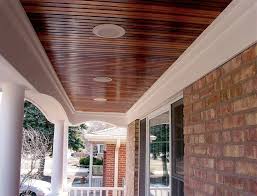 Stained Bead Board Ceiling Porch Ceiling Patio Ceiling Ideas House With Porch