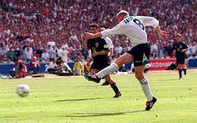 Follow all the action from london's wembley stadium in our scotland's john mcginn, left, and england's raheem sterling fight for the ball during the euro 2020 soccer championship group d match between. Paul Gascoigne Goal England Vs Scotland Euro 96