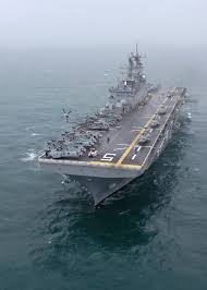 Amphibious Assault Ship Uss Bataan Lhd 5 Conducts Flight Operations Underway In The Atlantic Ocean With The 26th Navy Carriers Aircraft Carrier Us Navy Ships