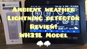 Customize acurite atlas® weather station with hd display and lightning detection. Ambient Weather Lightning Detector Wh31l Model Review First Lightning Strike Registered On Film Youtube