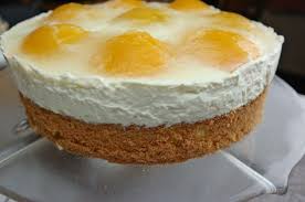 Pfirsich Mascarpone Torte Mit Joghurt Kuchen Und Torten Einfacher Nachtisch Torte Ohne Backen