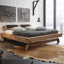 Balkenbett Villary Aus Wildeiche Massivholz Im Loft Style Pinol Bedroom Bed Design Loft Style Furniture Solid Oak Beds
