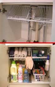 to organize under your kitchen sink