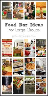 Get creative and either yourself or a chef whip up all sorts of different types of french fries and add condiments. Food Bar Ideas
