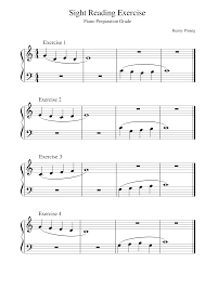 Classical, popular and original music. Sight Reading Exercise For Piano Preparation Sheet Music For Piano Solo Musescore Com