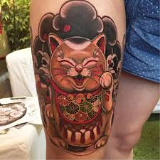 Hình xăm bả vai cho nam. 99 Hinh XÄƒm Meo Tháº§n Tai Tattoo May Máº¯n Nháº­t Báº£n Ä'áº¹p Nháº¥t