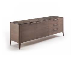 Sideboard In Canaletta Walnut With Marble Top Equipped With Two Doors And Three Drawers With Blumotion Soft Cl Sideboard Designs Sideboard Furniture Furniture