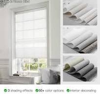 Customized Cordless Automatic Roll up Indoor Blackout Bamboo Window Shades  Electric Roller Blinds Motorized Smart Roman Shades