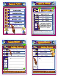 Poetry Bundle Ppt Smartboard And Pdf Unit Combined Language Education Language Education Cinquain Poems Student Poetry