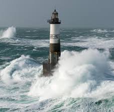 Eine handelsmetropole, 1666 auf königlichen befehl im öden. Bretagne Dieser Atlantik Leuchtturm Ist Die Holle Der Hollen Welt