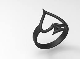 Black Ace Of Spades Ring Pin On Asexuality And Aromanticism