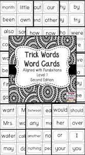 These Are The 93 Trick Words From The Fundations Level 1 First Grade Second Edition Series There Are So Many Fundations Trick Words Fundations Trick Words
