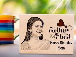 Mom is the loveliest lady in the world. Personalized Gift Ideas For Mom S Birthday With Carving Photo Engraved Wooden Photo Plaque 6x4in Wood Incredible Gifts
