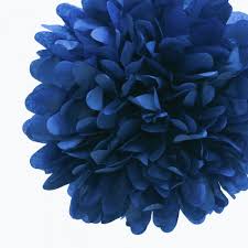 I'm sure a lot of you already know how to make these, but whether you need a refresher course or you've never made them before i thought i would share how to make these tissue paper pom flowers. Ez Fluff 16 Navy Dark Blue Tissue Paper Pom Poms Flowers Balls Decorations 4 Pack Fluffy Wall Backdrop Decorations On Sale Now Pom Pom Flowers