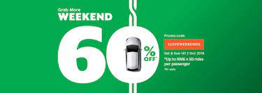 Dengan menggunakan voucher grab, kalian bisa mendapatkan potongan tambahan. 60 Off Weekends Rides Grab My