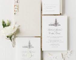 Custom Wedding Luxury Invitations Acrylic Invitations Etsy Calligraphy Wedding Invitation Wedding Invitation Suite Wedding Invitations